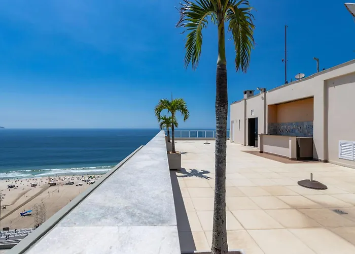 Flat Varanda Vista Mar - Terraço Panorâmico Rio de Janeiro